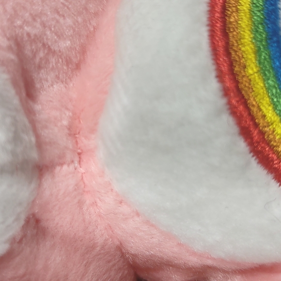 •Care Bears Cheer Bear pink rainbow 8.5" Plush Plushie Fairy Core Stuff animals - Picture 14 of 16